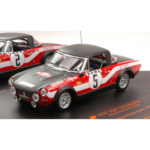 FIAT 124 ABARTH N.5 7th MONTE CARLO 1973 R.PINTO-A.BERNACCHINI 1:43 Vitesse Auto Rally Modellino
