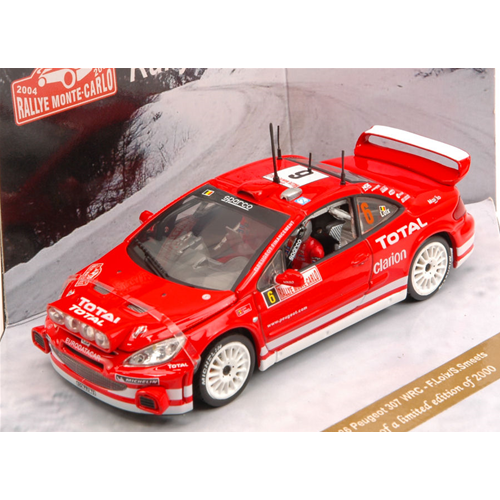 PEUGEOT 307 WRC N.6 5th MONTE CARLO 2004 F.LOIX-S.SMEETS 1:43 Vitesse Auto Rally Modellino