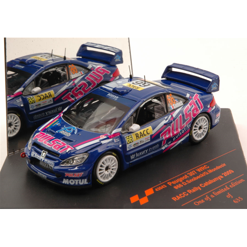 PEUGEOT 307 WRC N.66 10th RALLY CATALUNJA 2009 D.SNOBECK-G.MONDESIR 1:43 Vitesse Auto Rally Modellino