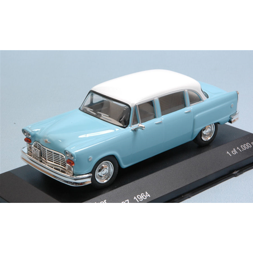 CHECKER MARATHON 327 1964 LIGHT BLUE WITH WHITE ROOF 1:43 Whitebox Auto Stradali Modellino