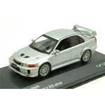 MITSUBISHI LANCER EVO V RS 1998 SILVER 1:43 Whitebox Auto Stradali Modellino