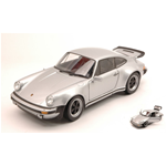 PORSCHE 911 TURBO 3.0 1974 SILVER 1:24 Welly Auto Stradali Modellino