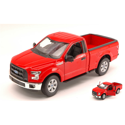 FORD F-150 REGULAR CAB PICK UP 2015 RED 1:24 Welly Auto Stradali Modellino