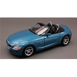 BMW Z 4 2002 BLUE 1:24 Welly Auto Stradali Die Cast Modellino