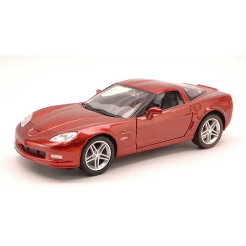 CHEVROLET CORVETTE Z 06 2007 AMARANT RED 1:24 Yat Ming Auto Stradali Modellino