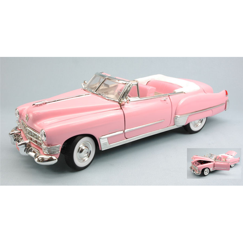 CADILLAC COUPE' DEVILLE 1949 PINK 1:18 Yat Ming Auto Stradali Modellino