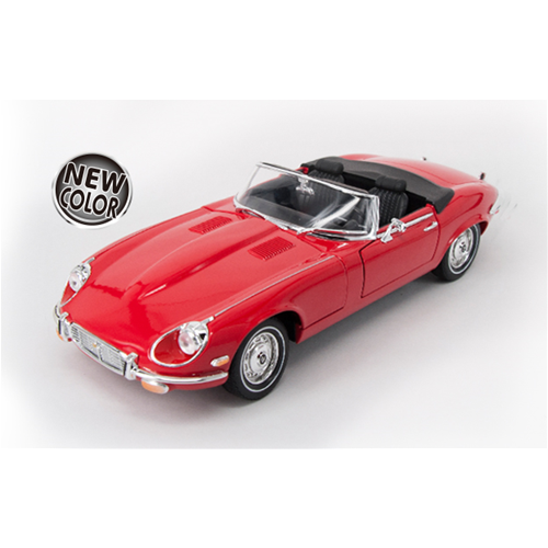 JAGUAR E TYPE SPYDER 1971 RED 1:18 Lucky Die Cast Auto Stradali Modellino
