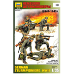 GERMAN STURMPIONIERE WWII KIT 1:35 Zvezda Kit Figure Militari Die Cast Modellino