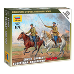 SOVIET CAVALRY WWII KIT 1:72 Zvezda Kit Figure Militari Modellino