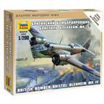 BRITISH BOMBER BRISTOL BLENHEIM MK IV KIT 1:200 Zvezda Kit Aerei Modellino