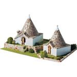 TRULLI PUGLIESI DI ALBEROBELLO PCS 2800 KIT 1:80 Aedes Ars Kit Art.Vari Modellino
