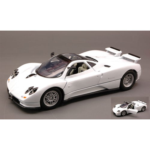PAGANI ZONDA C12 1999 WHITE 1:24 MotorMax Auto Stradali Modellino