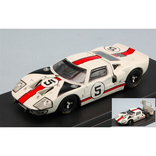 FORD GT 40 N.5 2nd 1000 KM MONZA 1966 GREGORY-WHITMORE 1:43 Bang Auto Competizione Modellino