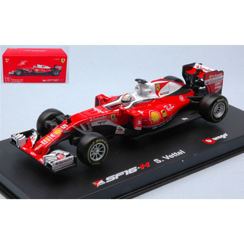 FERRARI SF16-H F1 S.VETTEL 2016 N.5 1:43 Burago Formula 1 Modellino