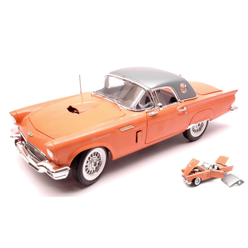 FORD THUNDERBIRD CONVERTIBLE 1057 1957 CORAL SAND LIM.252 1:18 Auto World Auto Stradali Modellino