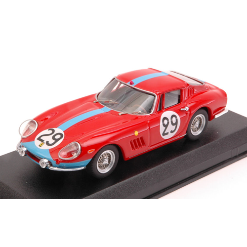 FERRARI 275 GTB-4 N.29 8th LE MANS 1966 P.COURAGE-R.PIKE 1:43 Best Model Auto Competizione Modellino