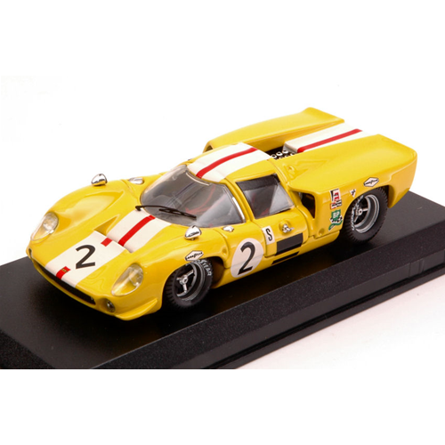 LOLA T70 COUPE' N.2 6th 6 H BRANDS HATCH 1968 J.BONNIER-S.AXELSSON 1:43 Best Model Auto Competizione Modellino