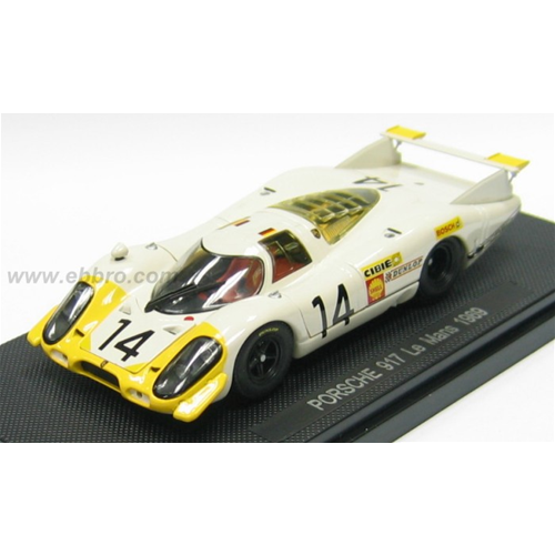 PORSCHE 917 N.14 26th LE MANS 1969 STOMMELEN-AHRENS 1:43 Ebbro Auto Competizione Modellino