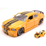 DODGE CHARGER SRT/8 2006 RIBON 5 YELLOW 1:24 Jada Toys Tuning Modellino