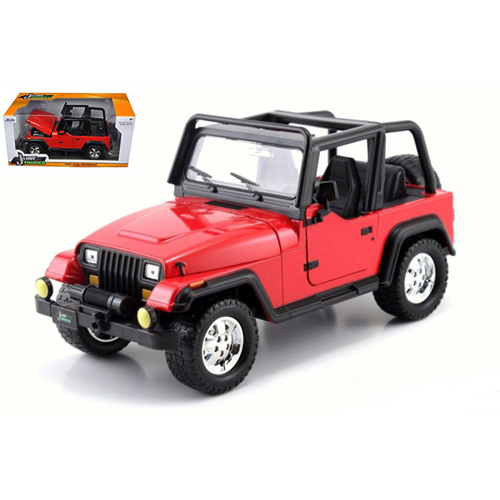 JEEP WRANGLER 1992 RED 1:24 Jada Toys Tuning Modellino