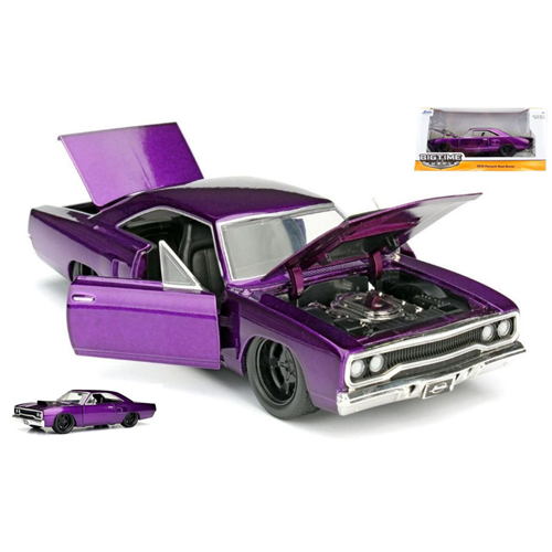 PLYMOUTH ROADRUNNER 1970 CANDY PURPLE 1:24 Jada Toys Tuning Modellino