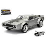 DOM'S ICE DODGE CHARGER R/T 1970 FAST & FURIOUS 8 GREY 1:24 Jada Toys Movie Die Cast Modellino