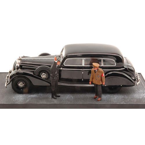 MERCEDES 770K COUPE' + HIT. + AUTISTA 1:43 Miniminiera Personaggi Storici Miniminiera Mezzi Militari Modellino