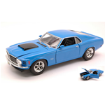 FORD MUSTANG BOSS 429 1970 BLUE 1:24 MotorMax Auto Stradali Modellino