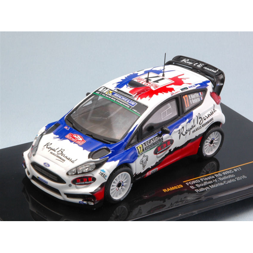 FORD FIESTA RS WRC N.17 RETIRED MONTE CARLO 2016 BOUFFIER-BELLOTTO 1:43 Ixo Model Auto Rally Modellino
