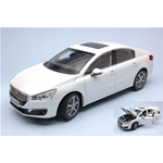 PEUGEOT 508 2015 WHITE 1:18 Paudi Model Auto Stradali Modellino