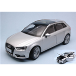AUDI A3 SPORTBACK 2012 SILVER 1:18 Paudi Model Auto Stradali Modellino