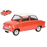 GOGGOMOBIL 1955 RED WITH WHITE ROOF 1:18 Schuco Auto Stradali Die Cast Modellino