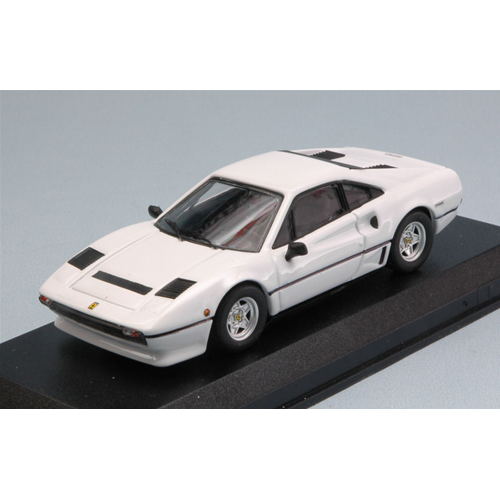 FERRARI 208 GTB TURBO 1982 WHITE 1:43 Best Model Auto Stradali Modellino