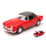 ALFA ROMEO SPIDER SOFT TOP 2600 1960 RED 1:24 Welly Auto Stradali Modellino