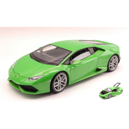 LAMBORGHINI HURACAN LP610-4 2015 GREEN 1:18 Welly Auto Stradali Modellino