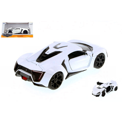 LYKAN HYPERSPORT 2013 GLOSS WHITE 1:24 Jada Toys Tuning Modellino
