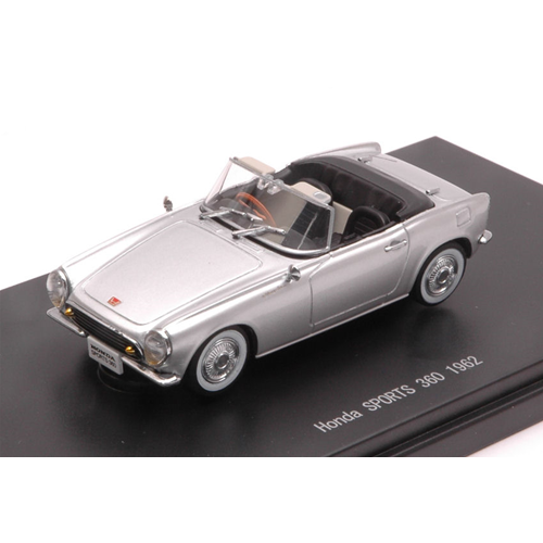 HONDA SPORTS 360 1962 SILVER 1:43 Ebbro Auto Stradali Modellino