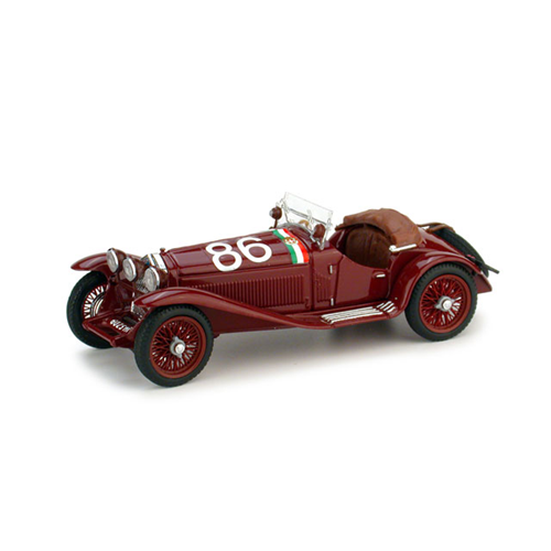 ALFA ROMEO 1750 GS N.86 2nd MILLE MIGLIA 1931 CAMPARI-MARINONI 1:43 Brumm Auto Competizione Die Cast Modellino