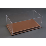 MULHOUSE DISPLAY CASE WITH BROWN LEATHER BASE 1:18 Atlantic-case Vetrine Modellino