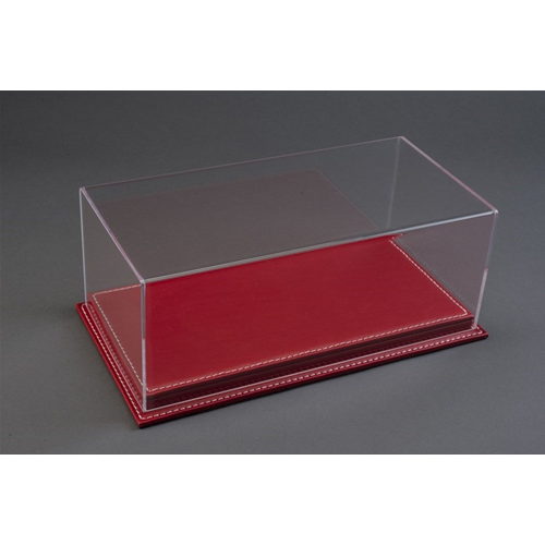 MULHOUSE DISPLAY CASE WITH RED LEATHER BASE 1:18 Atlantic-case Vetrine Modellino