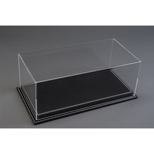 MULHOUSE DISPLAY CASE WITH BLACK LEATHER BASE 1:43 Atlantic-case Vetrine Modellino