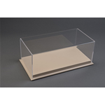 MULHOUSE DISPLAY CASE WITH BEIGE LEATHER BASE 1:43 Atlantic-case Vetrine Modellino