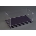 MULHOUSE DISPLAY CASE WITH PURPLE LEATHER BASE 1:12 Atlantic-case Vetrine Modellino