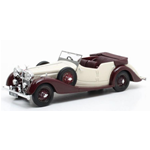 ALVIS 4.3 LITRE CROSS & ELLIS TOURER WHITE/BROWN 1938 1:43 Matrix Auto d'Epoca Modellino