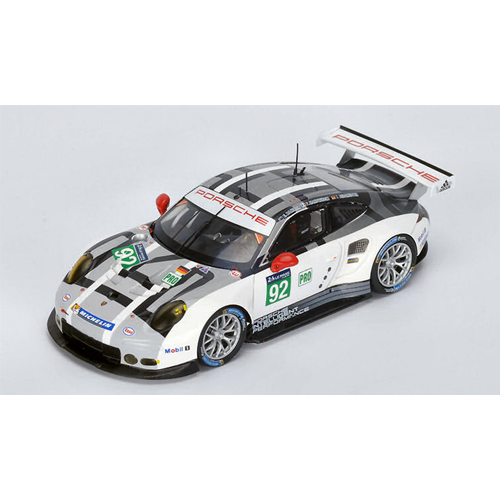 PORSCHE 911 RSR (2016) N.92 DNF LE MANS 2016 MAKOWIECKI-BAMBER-BERGMEIST.1:18 Spark Model Auto Competizione Modellino