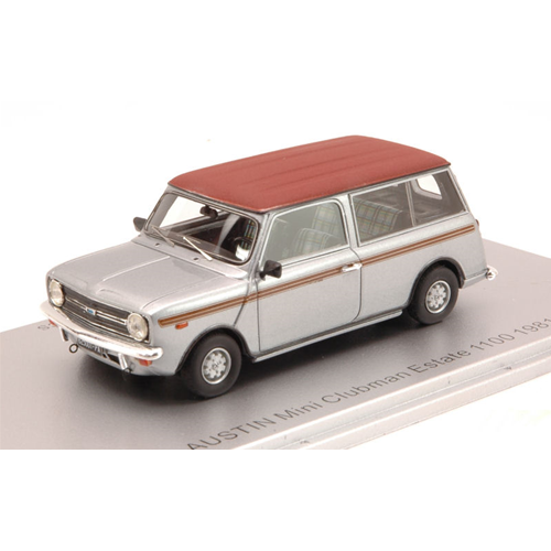 MINI CLUBMAN ESTATE 1100 1981 SILVER/BROWN ED.LIM.PCS 225 1:43 Kess Model Auto Stradali Modellino
