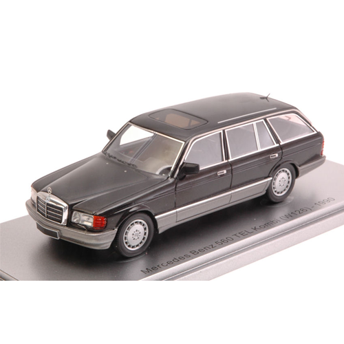 MERCEDES 560 TEL KOMBI (W126) 1990 BLACK LIM.400 1:43 Kess Model Auto Stradali Modellino