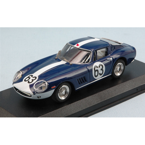 FERRARI 275 GTB/4 N.63 DNS 1000 KM SPA 1967 VESTEY-GASPAR 1:43 Best Model Auto Competizione Modellino