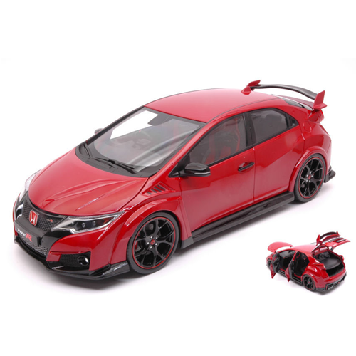 HONDA CIVIC TYPE R 2015 RED 1:18 Ebbro Auto Stradali Modellino
