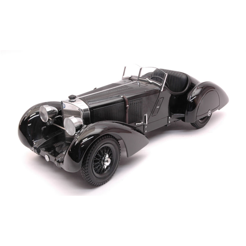 MERCEDES SSK COUNT TROSSI PRINCE 1930 BLACK 1:18 KK Scale Auto d'Epoca Modellino